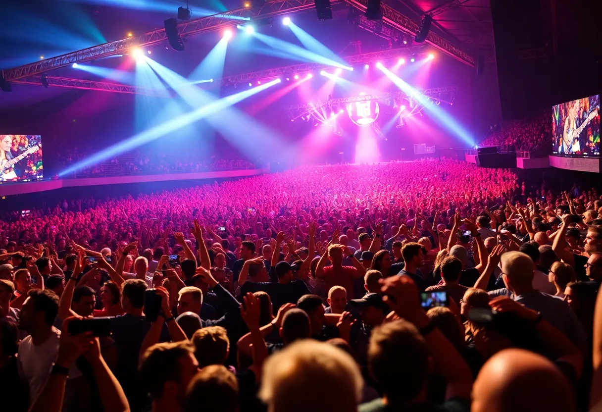 Crowd at a HARDY concert at T-Mobile Center
