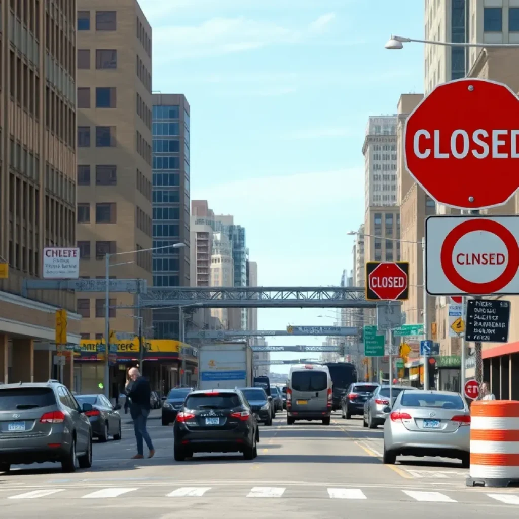 Construction on roads and closed bridges in Kansas City impacting commuters and businesses.
