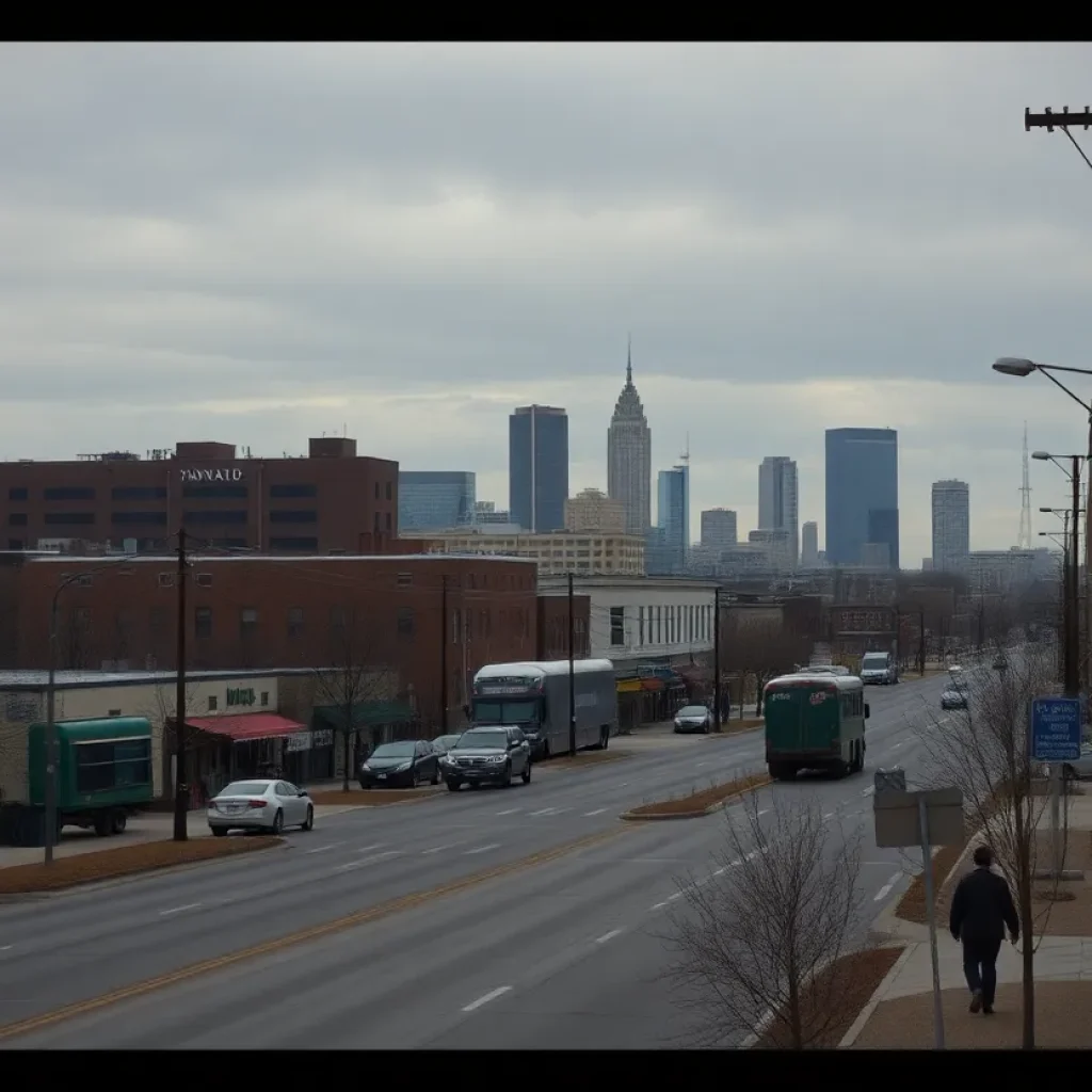 Kansas City skyline with organizations affected by budget cuts
